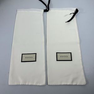 Gucci Authentic Dust bags/ set of 2/ Sz 6” x 15” excellent condition